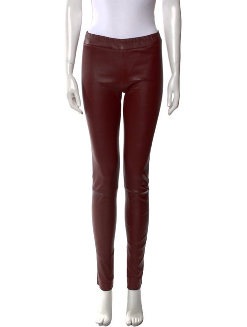 The Row Leather Skinny Leg Pants