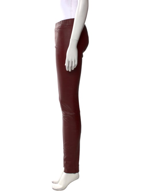 The Row Leather Skinny Leg Pants