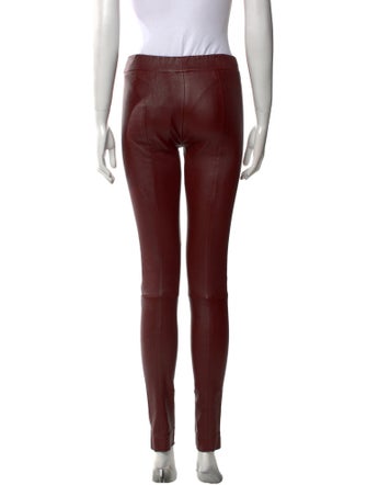 The Row Leather Skinny Leg Pants