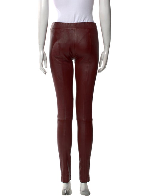 The Row Leather Skinny Leg Pants