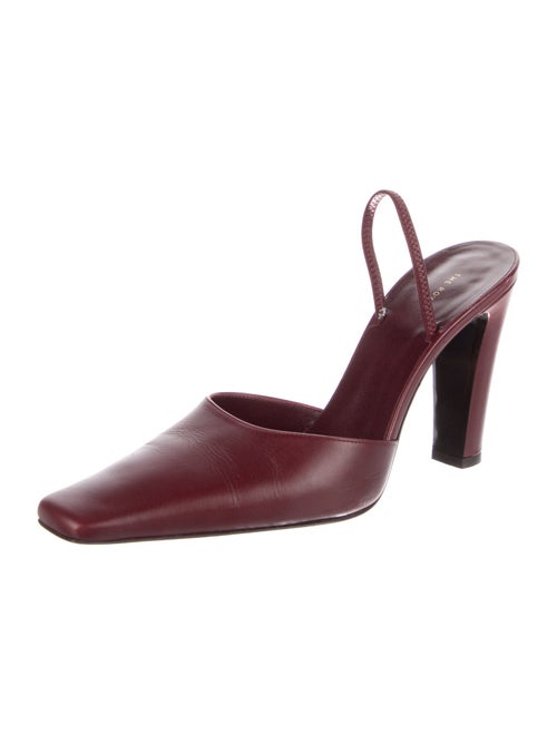 The Row Leather Slingback Pumps