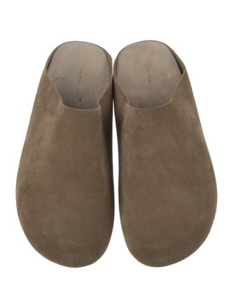 The Row Hudson Suede Mules