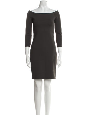 The Row Bateau Neckline Mini Dress