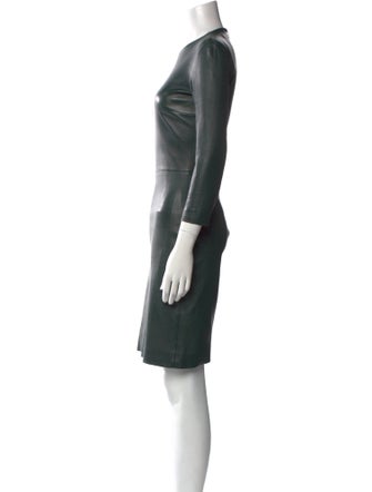 The Row Leather Knee-Length Dress
