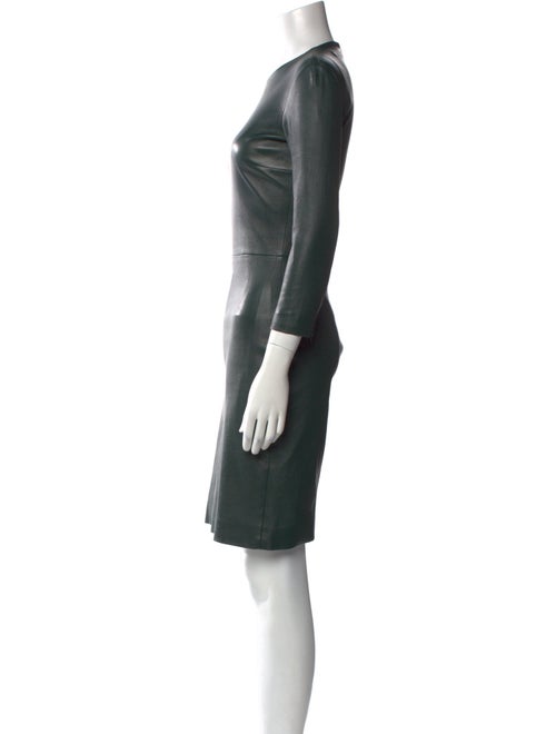 The Row Leather Knee-Length Dress