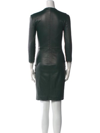 The Row Leather Knee-Length Dress