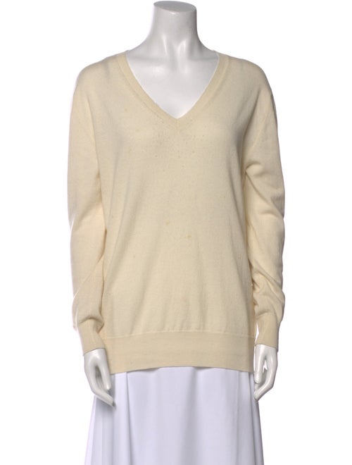 The Row Cashmere V-Neck Sweater