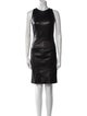 The Row Leather Knee-Length Dress
