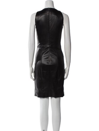 The Row Leather Knee-Length Dress