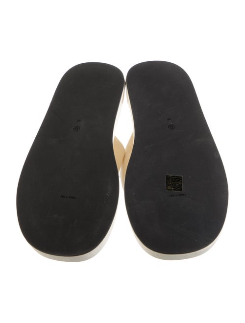 The Row Ginza Velvet Flip Flops