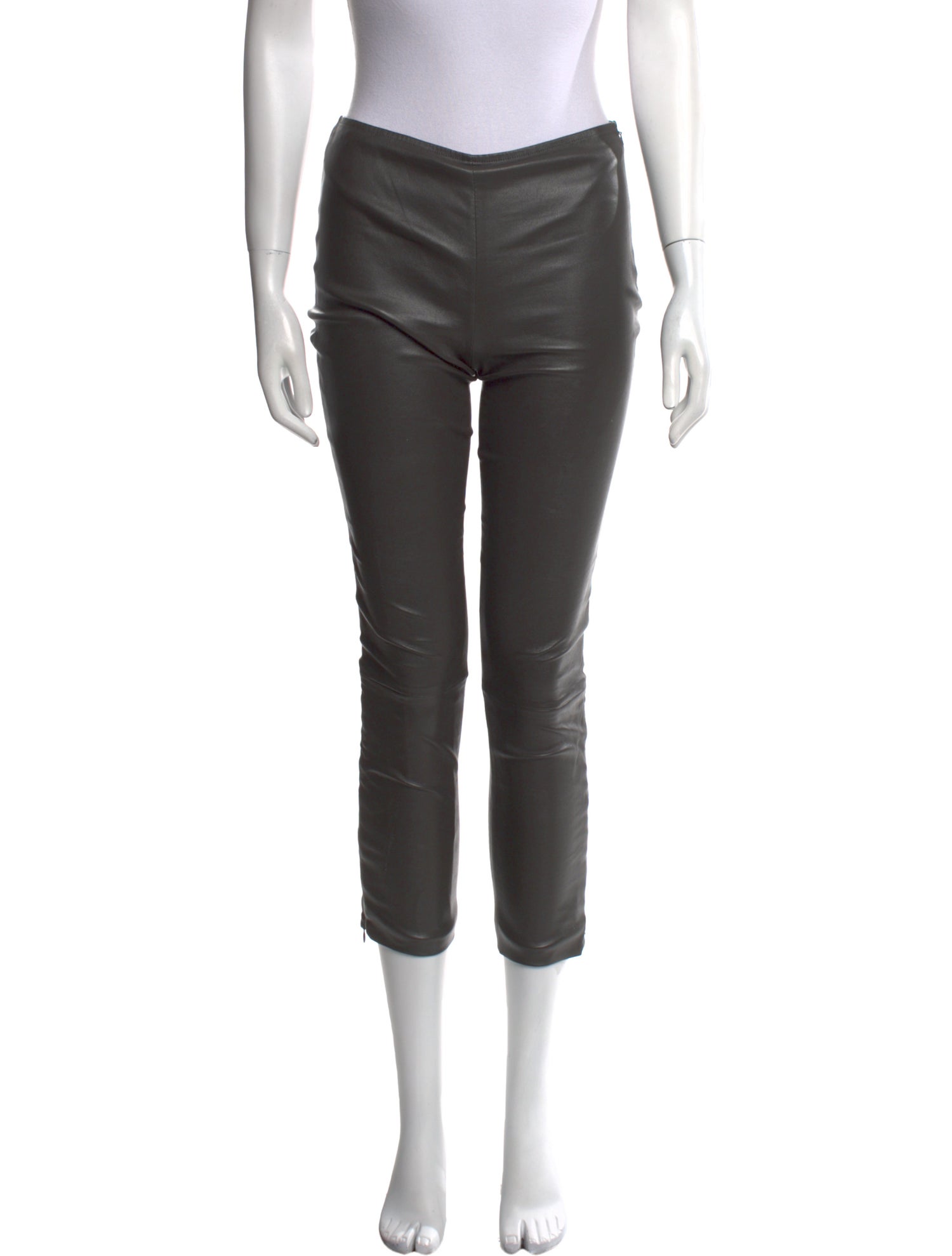 The Row Leather Skinny Leg Pants