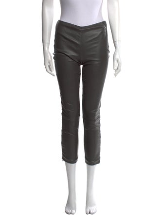 The Row Leather Skinny Leg Pants