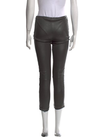 The Row Leather Skinny Leg Pants