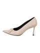 The Row Leather Bow Accents Pumps