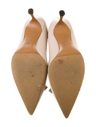 The Row Leather Bow Accents Pumps