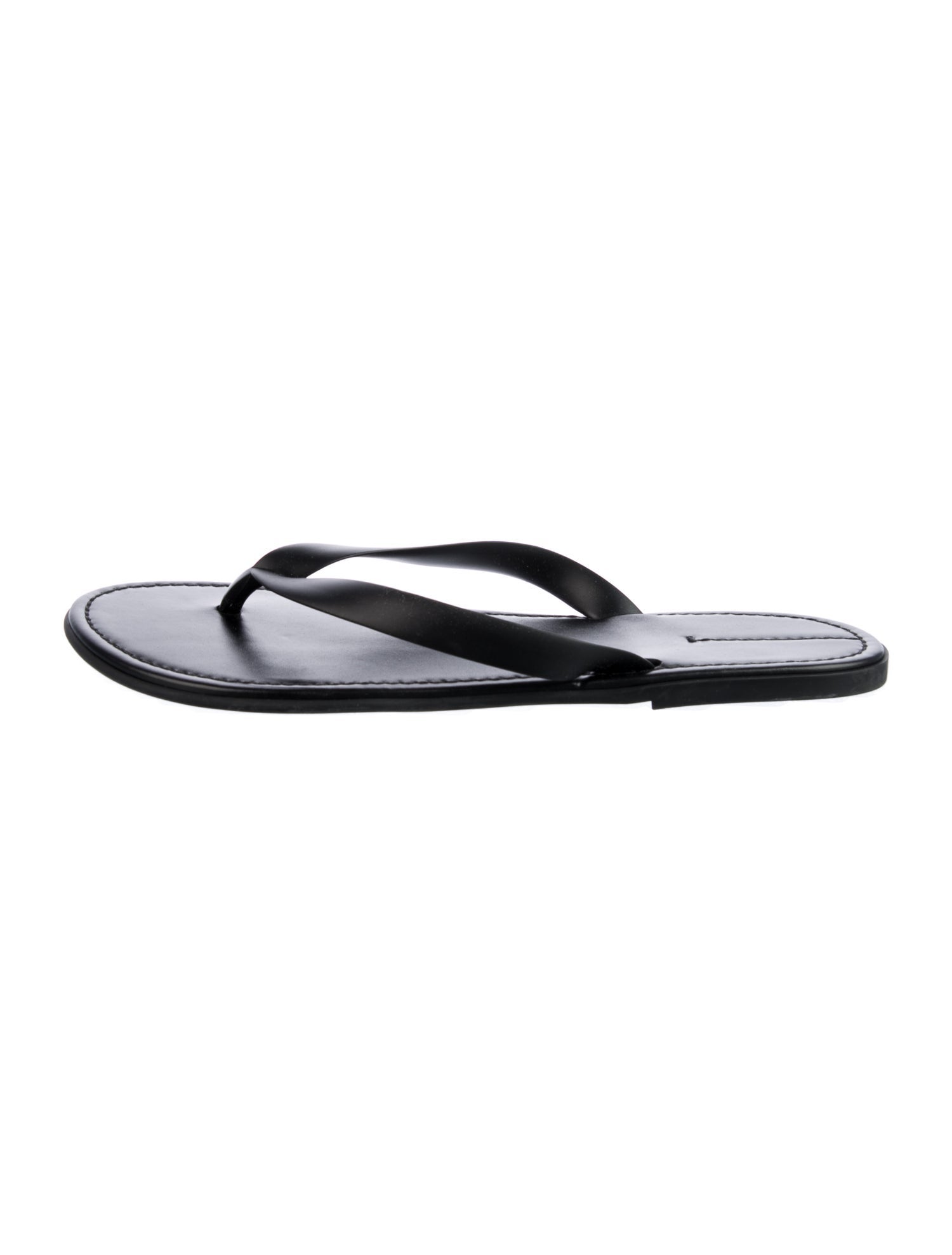 The Row Beach Flip Flop Leather Flip Flops
