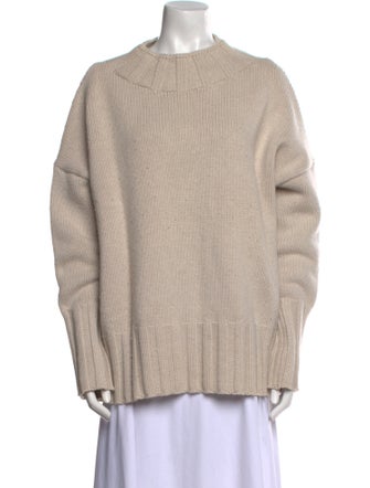 The Row Merino Wool Mock Neck Sweater