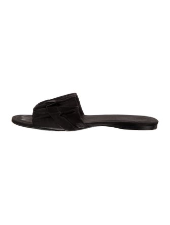 The Row Ellen Satin Slides