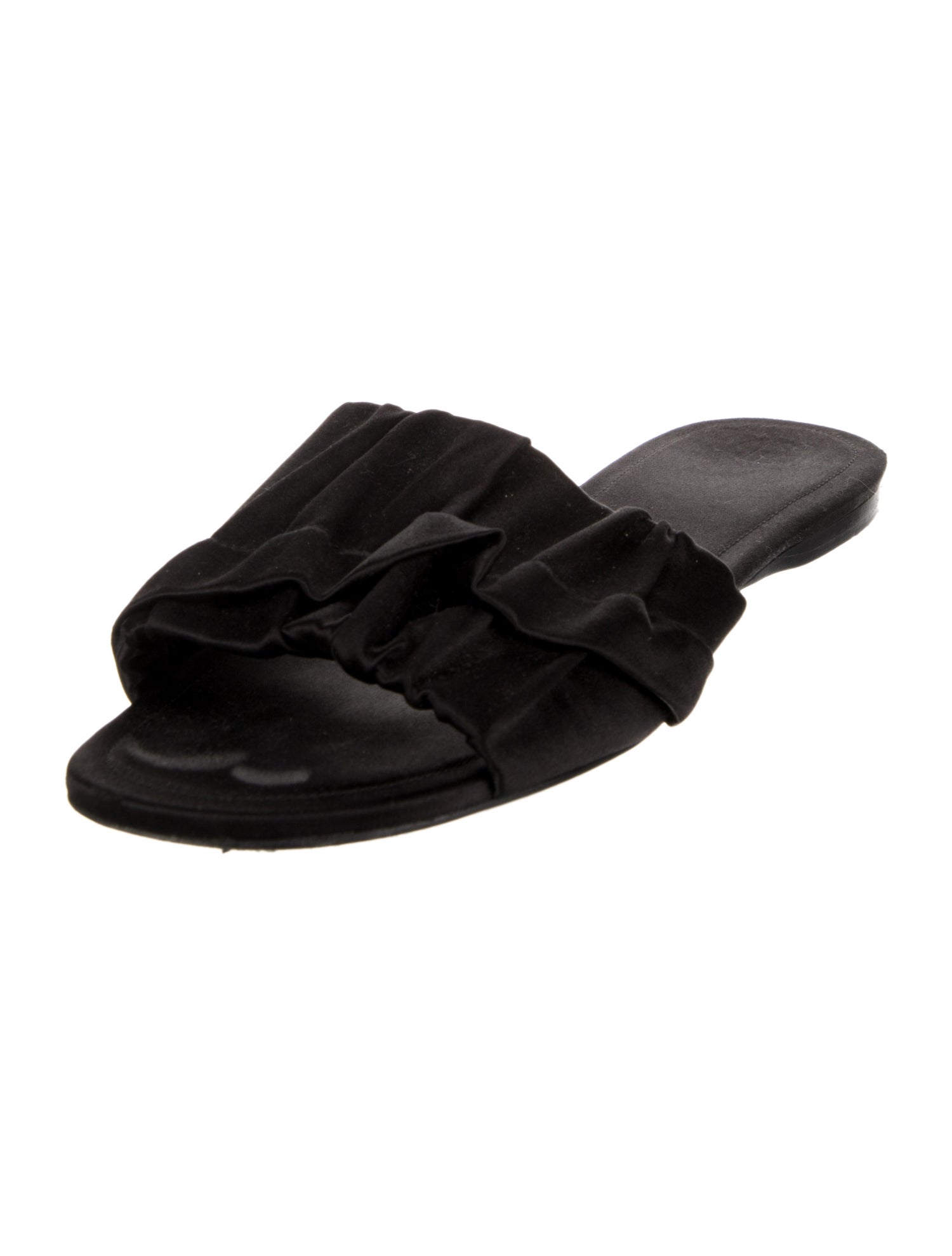 The Row Ellen Satin Slides
