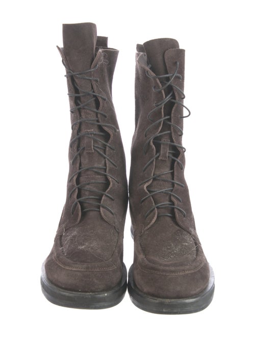 The Row Patty Suede Combat Boots