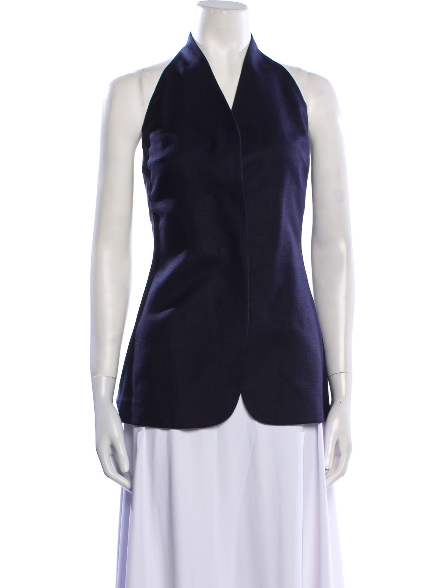 The Row Silk Halterneck Top