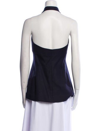 The Row Silk Halterneck Top