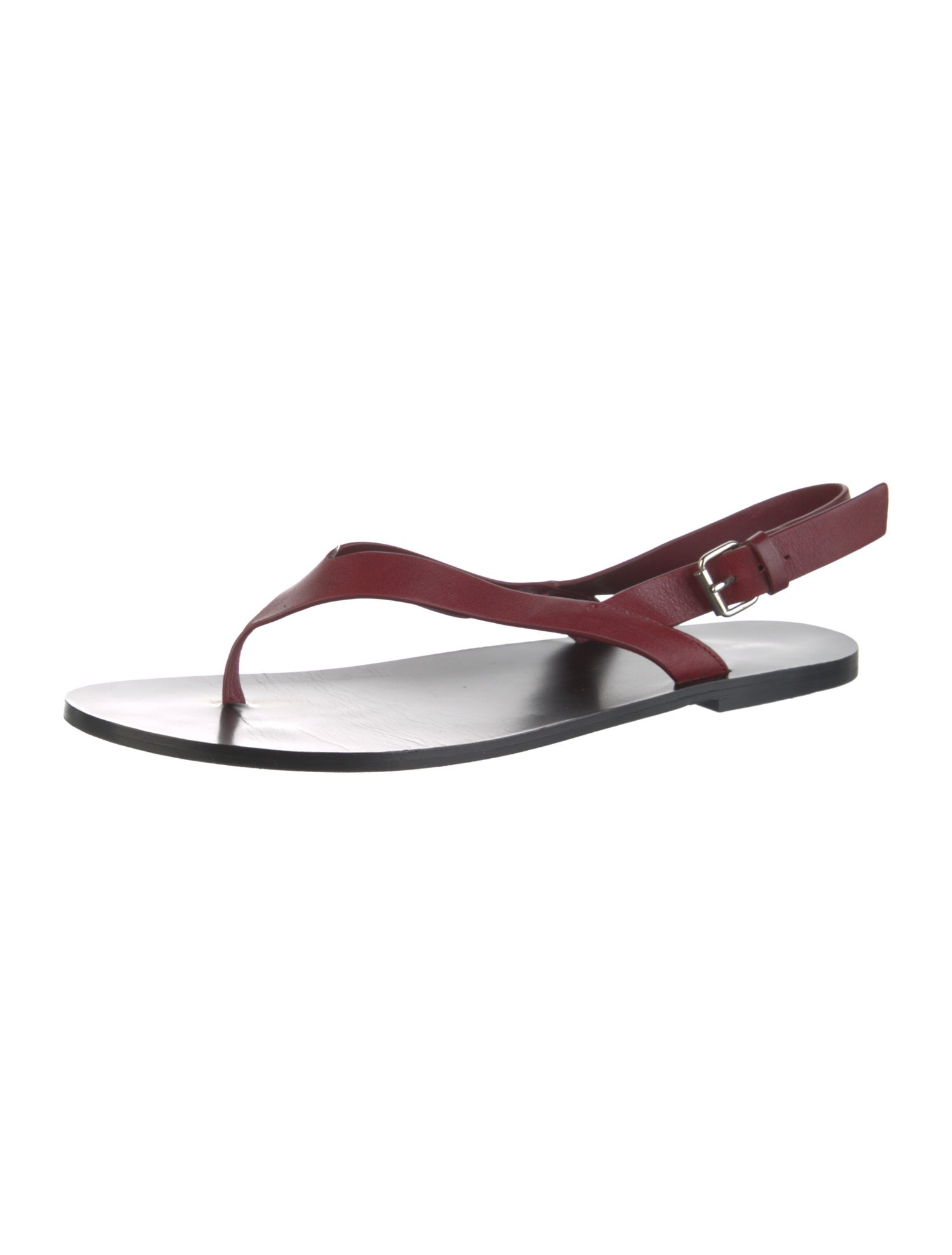 The Row Hiking T-Bar Leather Slingback Sandals