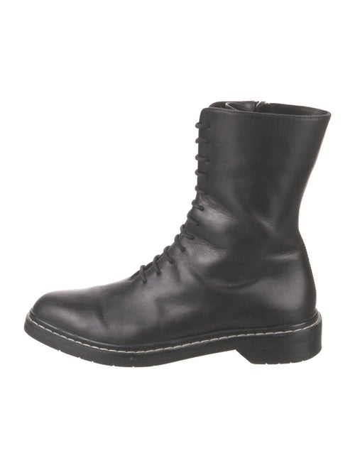 The Row Fara Leather Combat Boots