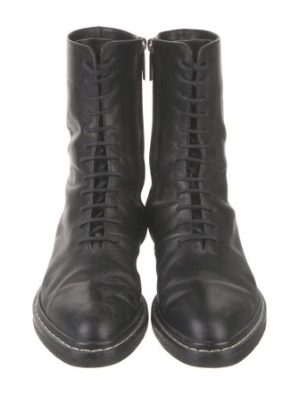 The Row Fara Leather Combat Boots