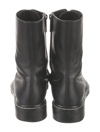 The Row Fara Leather Combat Boots