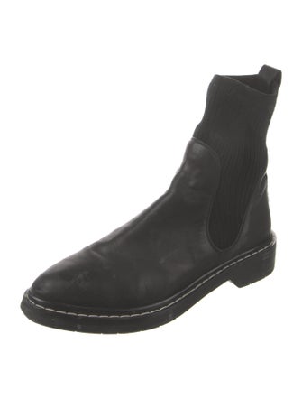 The Row Fara Leather Chelsea Boots
