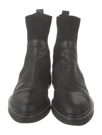 The Row Fara Leather Chelsea Boots