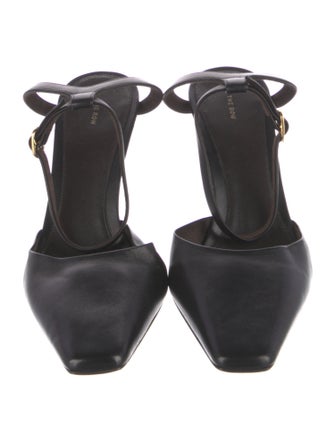 The Row Carla Leather D'Orsay Pumps