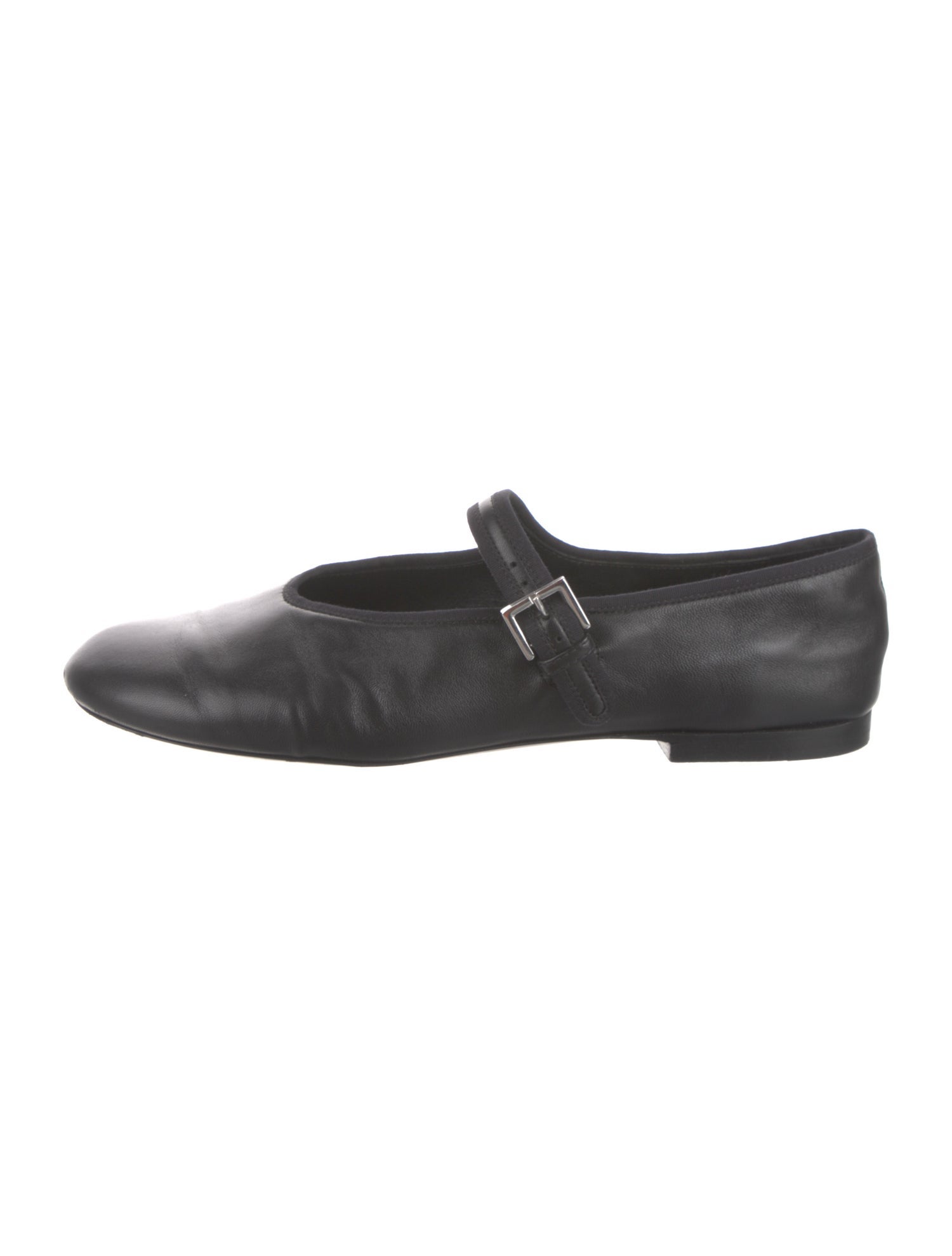 The Row Boheme Leather Mary Jane Flats