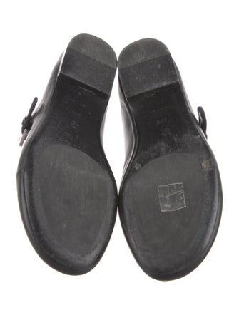 The Row Boheme Leather Mary Jane Flats