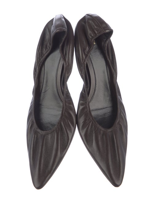 The Row Leather Ballet Flats