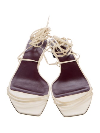 The Row Leather Slides