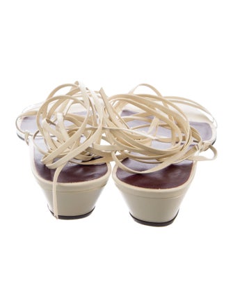 The Row Leather Slides