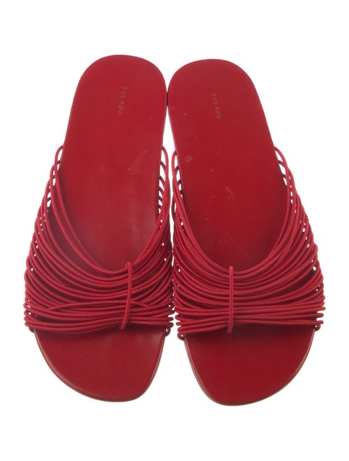 The Row Leather Slides