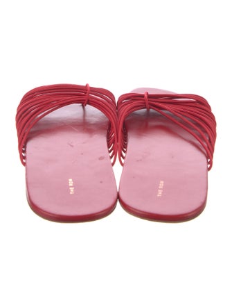 The Row Leather Slides
