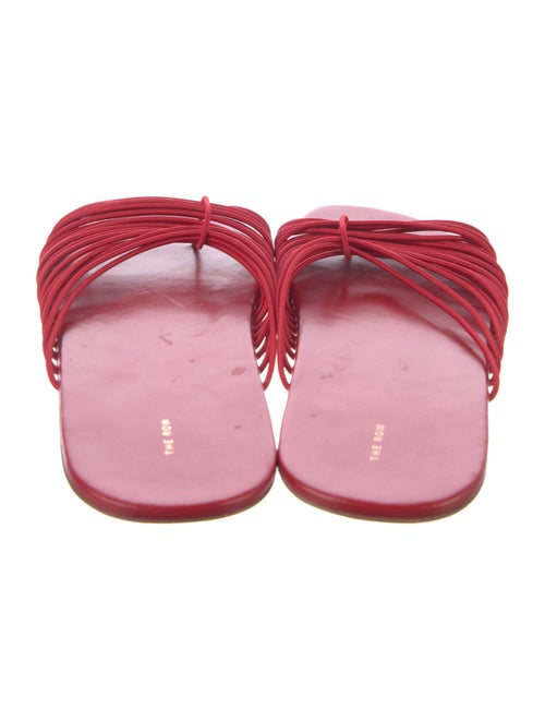 The Row Leather Slides