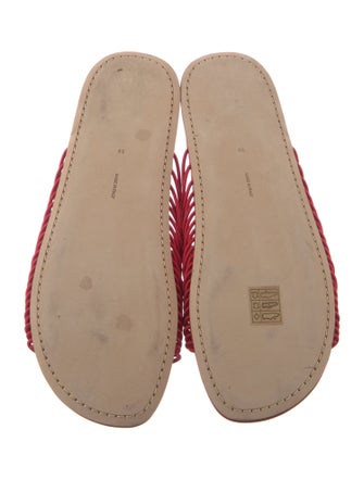 The Row Leather Slides