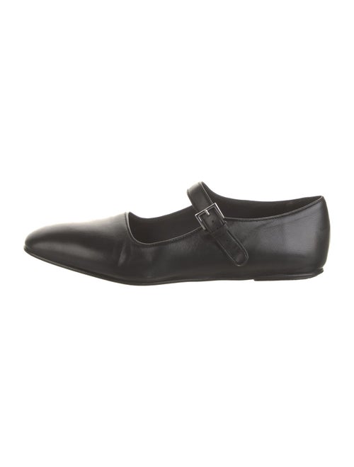 The Row Ava Leather Mary Jane Flats