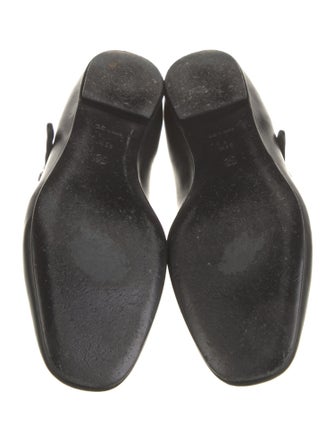 The Row Ava Leather Mary Jane Flats