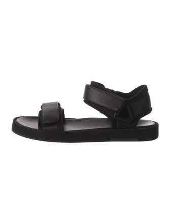 The Row Hook-and-Loop Leather Sandals