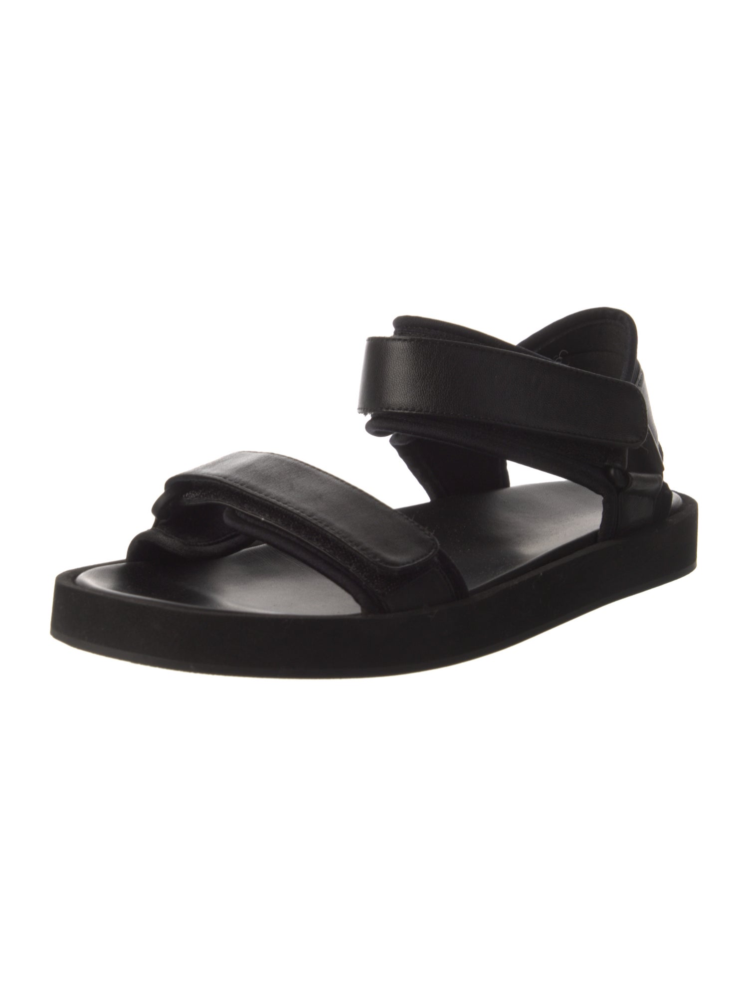 The Row Hook-and-Loop Leather Sandals