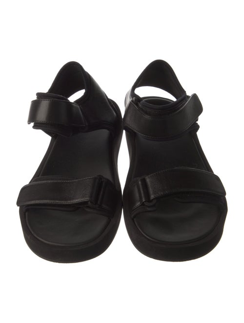 The Row Hook-and-Loop Leather Sandals