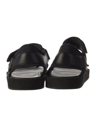 The Row Hook-and-Loop Leather Sandals
