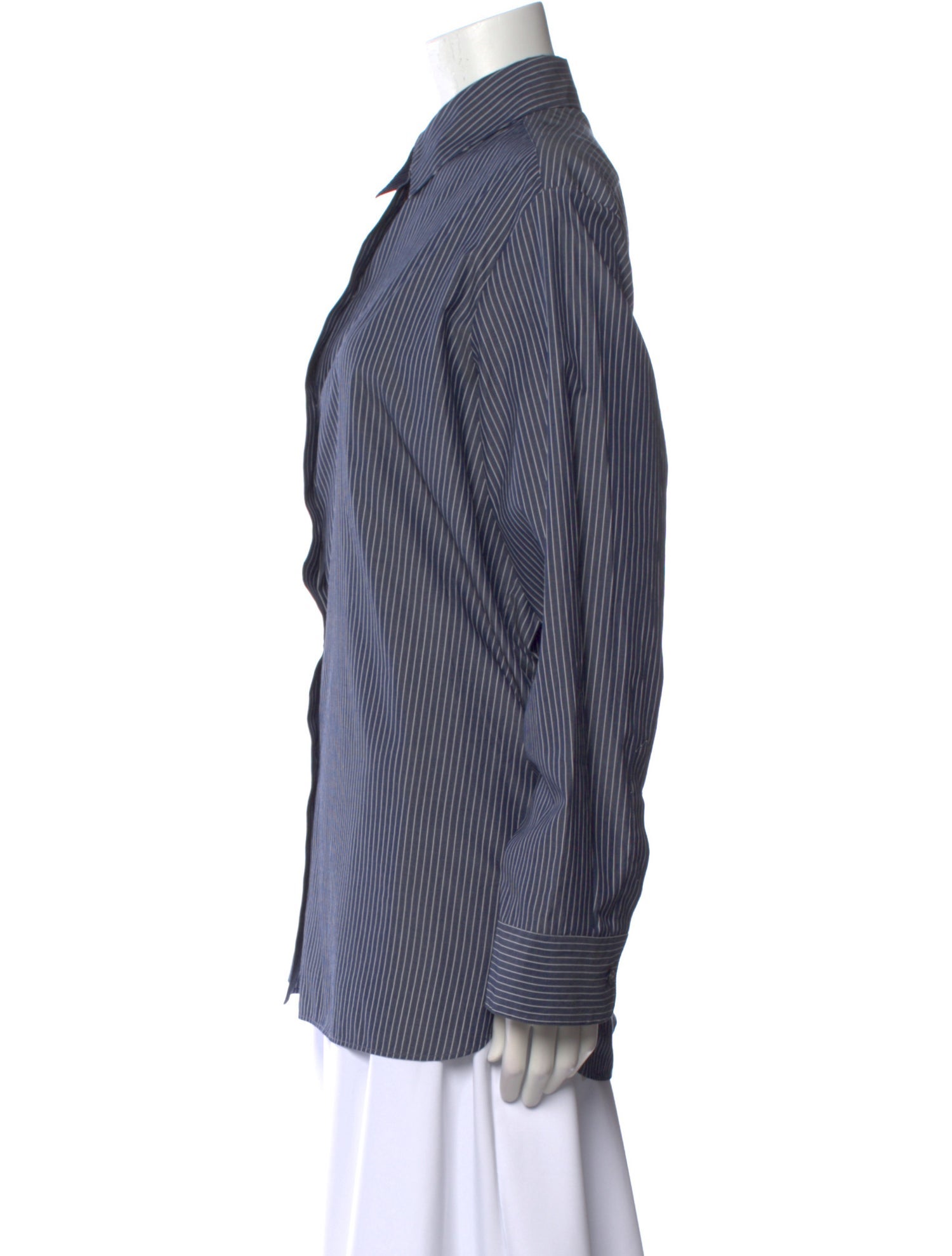 The Row Sisilia Striped Button-Up Top