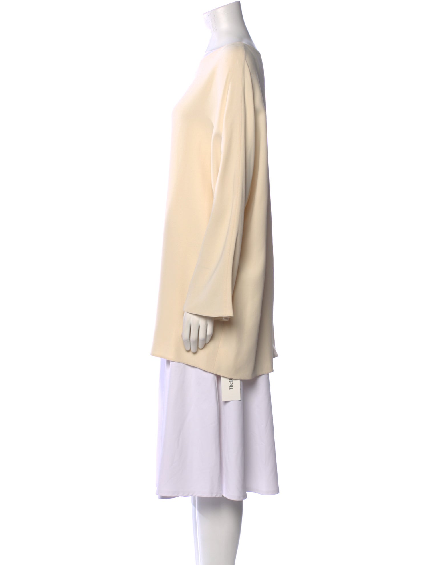 The Row Bateau Neckline Long Sleeve Tunic